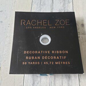 NWT - Rachel Zoe Blue Green Decorative Velvet Ribbon 50 yards by 1inch